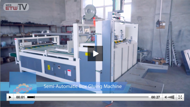 Semi-Automatic Box Gluing Machine